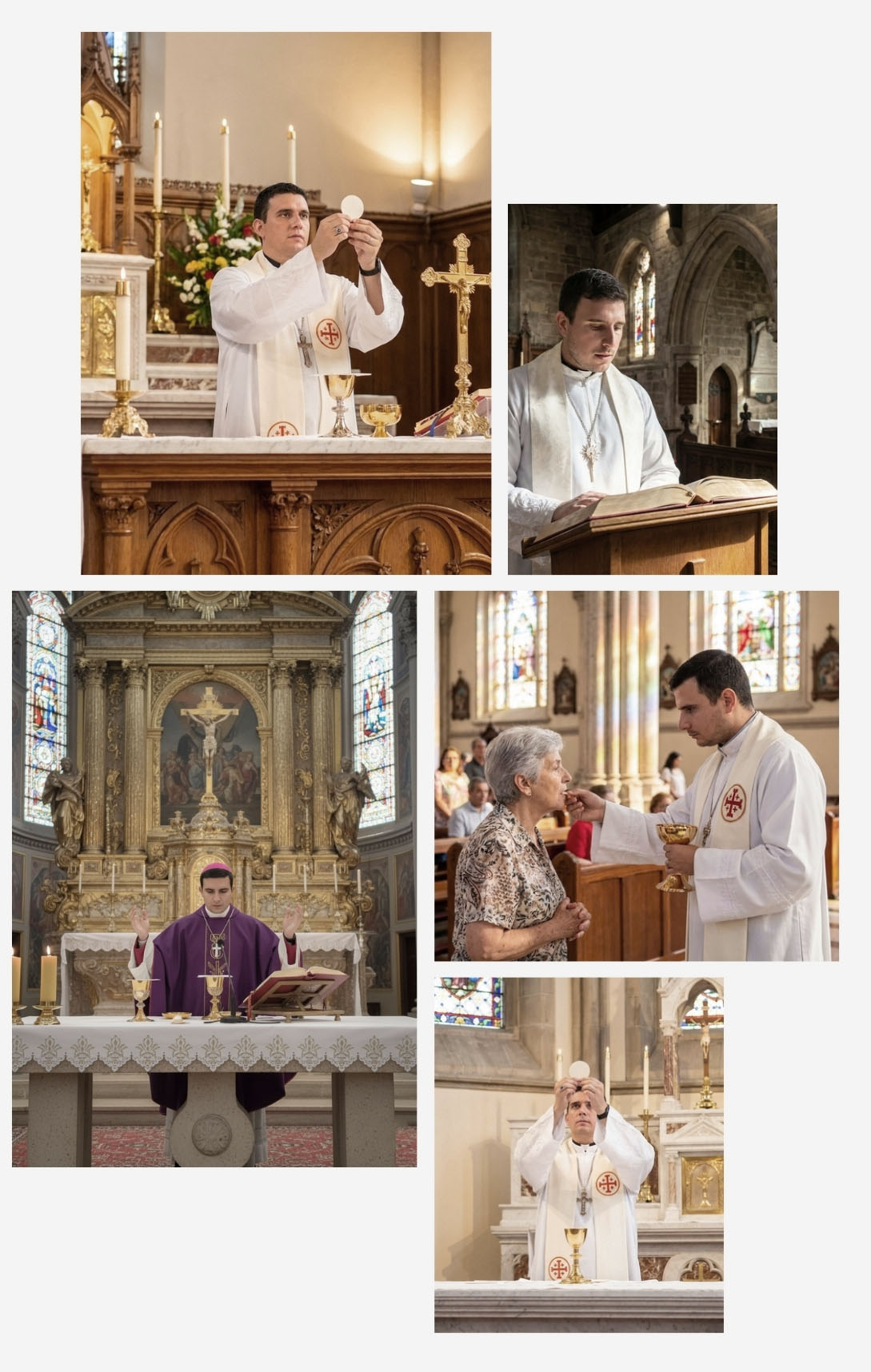 Collage Fotográfico - Vida Sacramental, Litúrgica y Pastoral de la Iglesia Episcopal